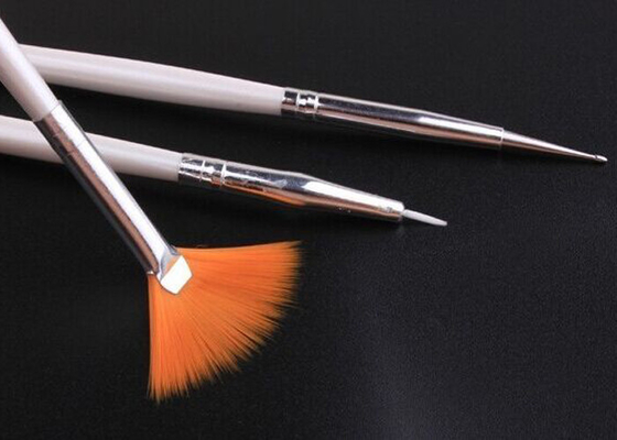 Brosse de lecture synthétique blanche de brosse de nettoyage de clou/d'art de clou de peinture modèle d'aspiration