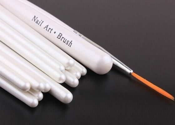 Brosse de lecture synthétique blanche de brosse de nettoyage de clou/d'art de clou de peinture modèle d'aspiration