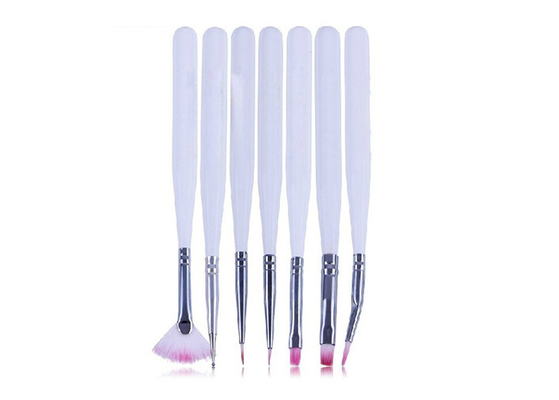 Brosse mince fine professionnelle d'art de clou, stylo d'art de clou de gel coloré 7 par morceaux à la maison