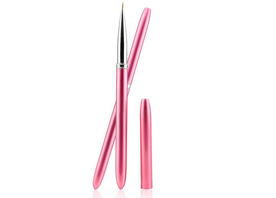 Brosses rouges d'art de clou de l'eau pour l'oeuvre d'art fine de clou, conception de peinture de stylo de fleur