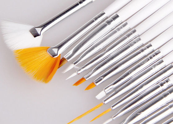 Brosse de lecture 15 de morceau de clou d'art/brosse minces synthétiques de fan art de clou
