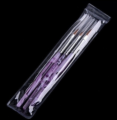 peinture acrylique 2#4#6# de poignée de vague de mer de brosse d'art de clou du gel 3pcs/pack UV